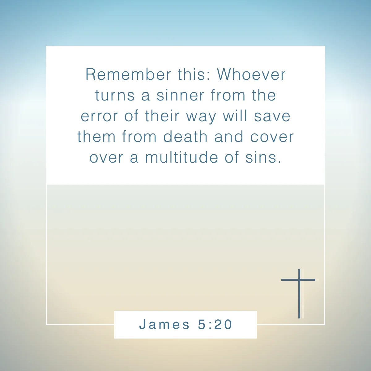 James 5:20 Bible verse about sharing your faith
