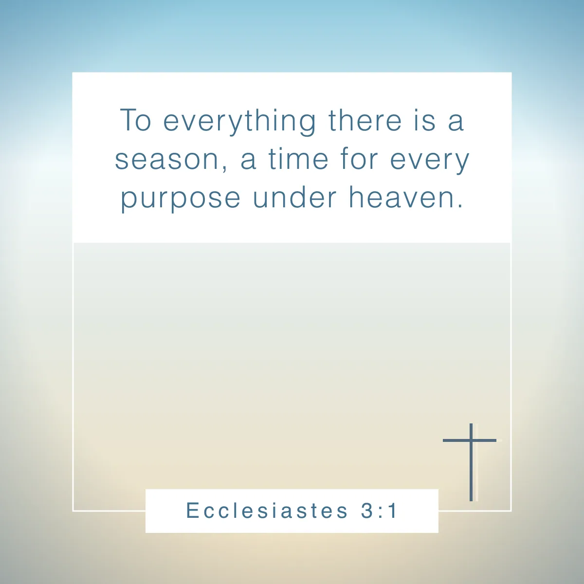 Ecclesiastes 3:1 Bible verse about singleness