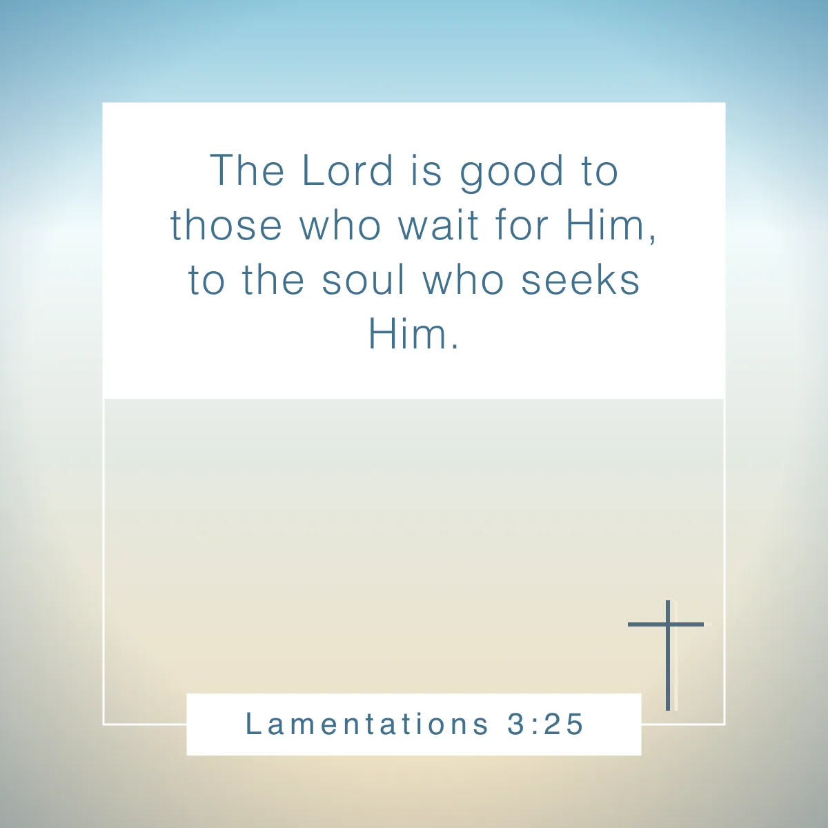 Lamentations 3:25 Bible verse about singleness