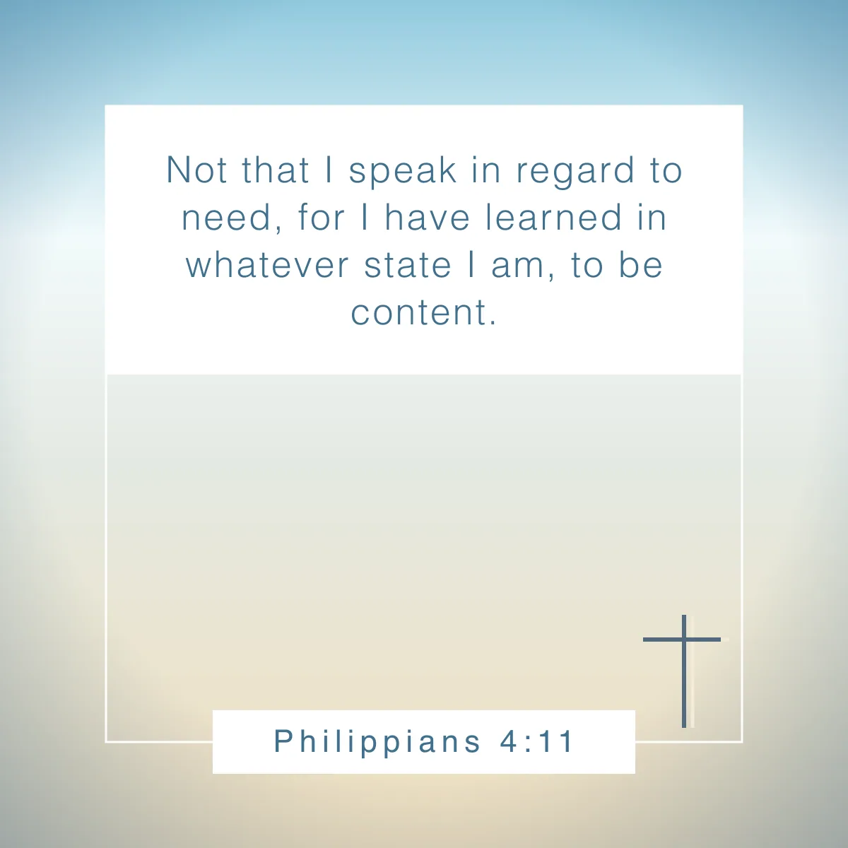 Philippians 4:11 Bible verse about singleness