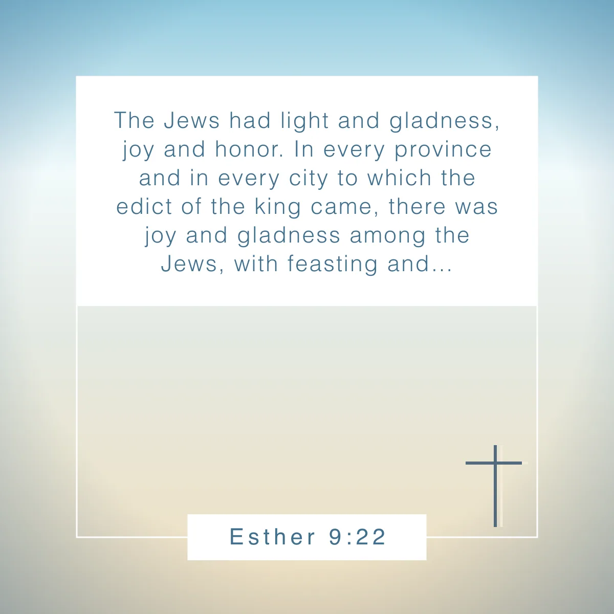 Esther 9:22 Bible verse about smiling