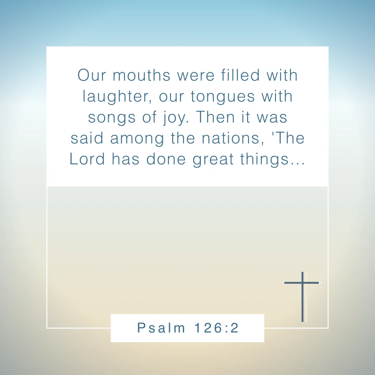 Psalm 126:2 Bible verse about smiling