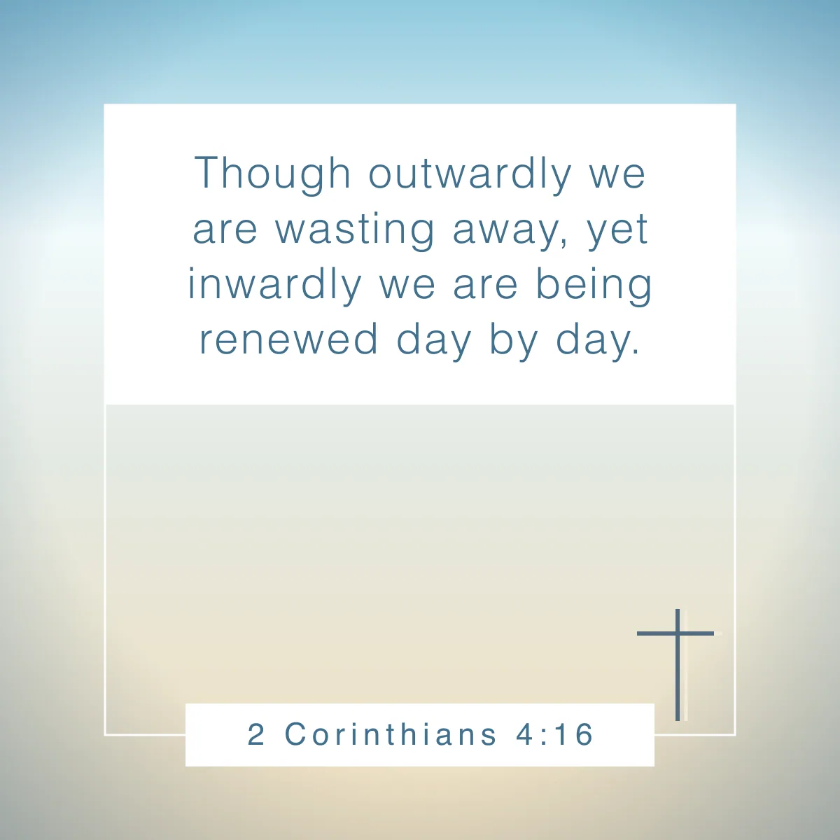 2 Corinthians 4:16 Bible verse about spiritual growth
