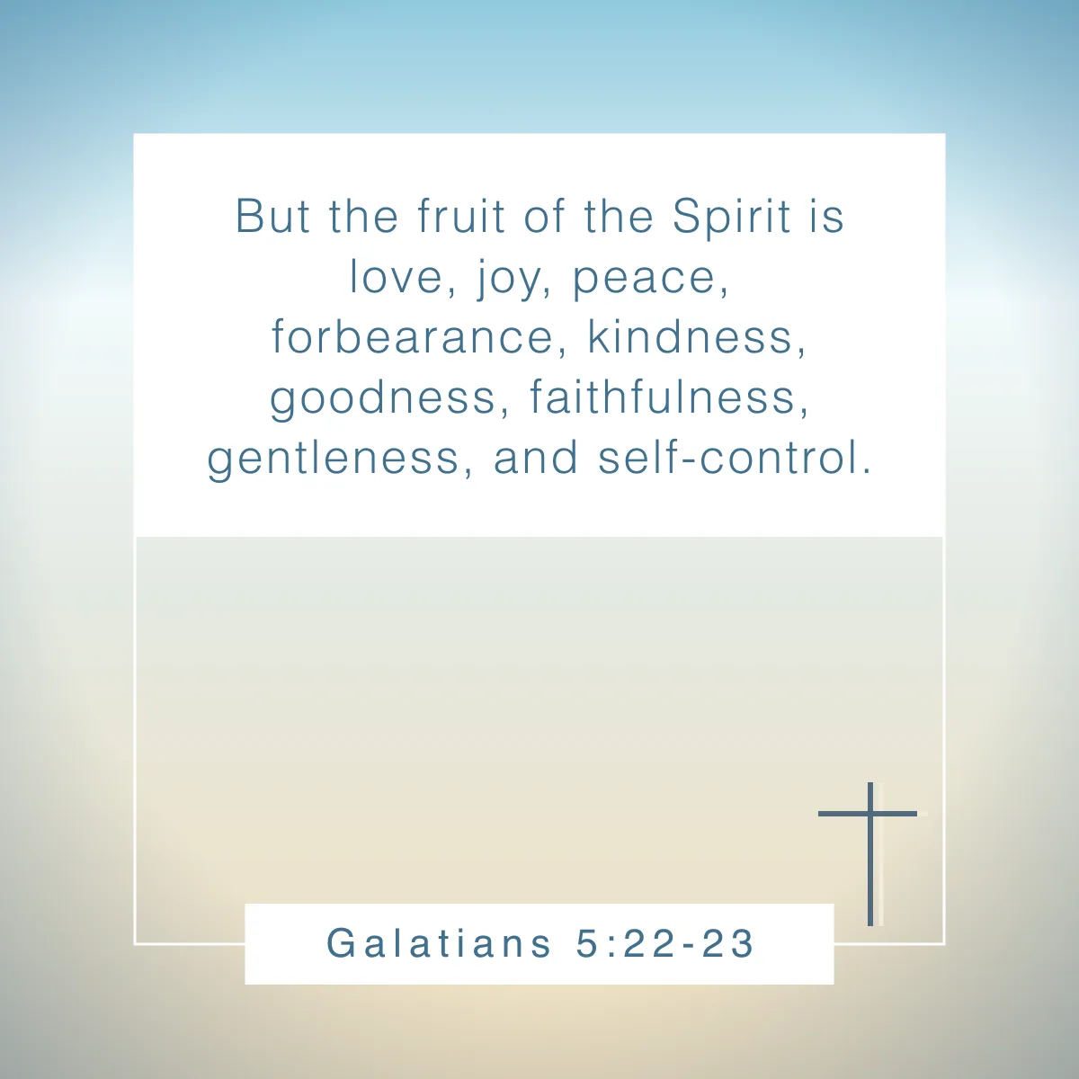 Galatians 5:22-23 Bible verse about spiritual growth