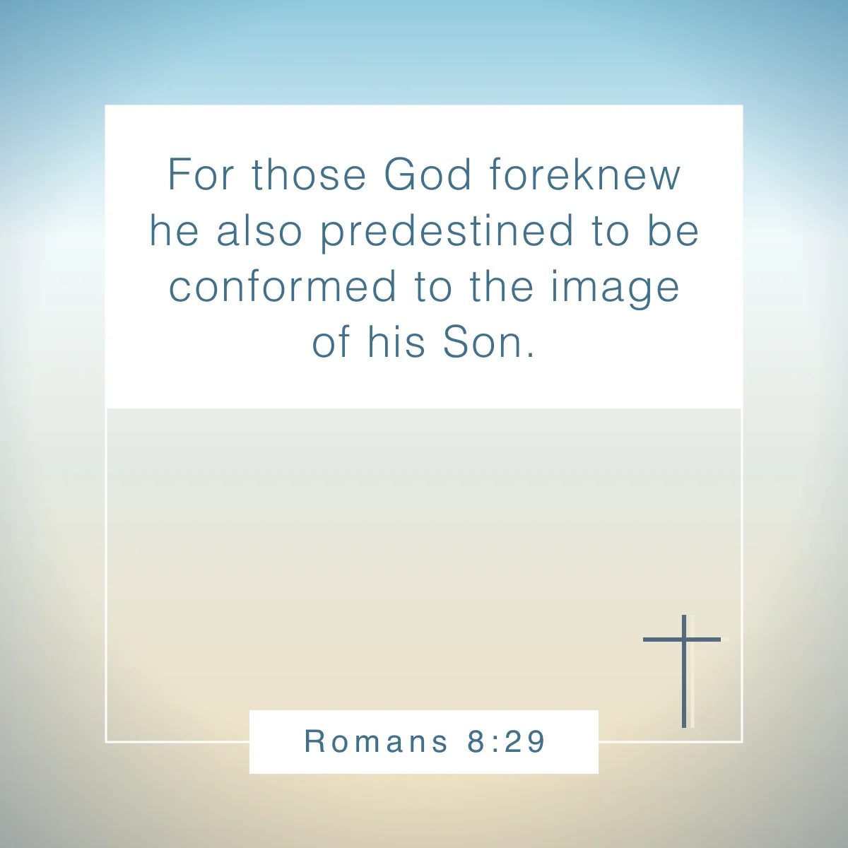 Romans 8:29 Bible verse about spiritual growth