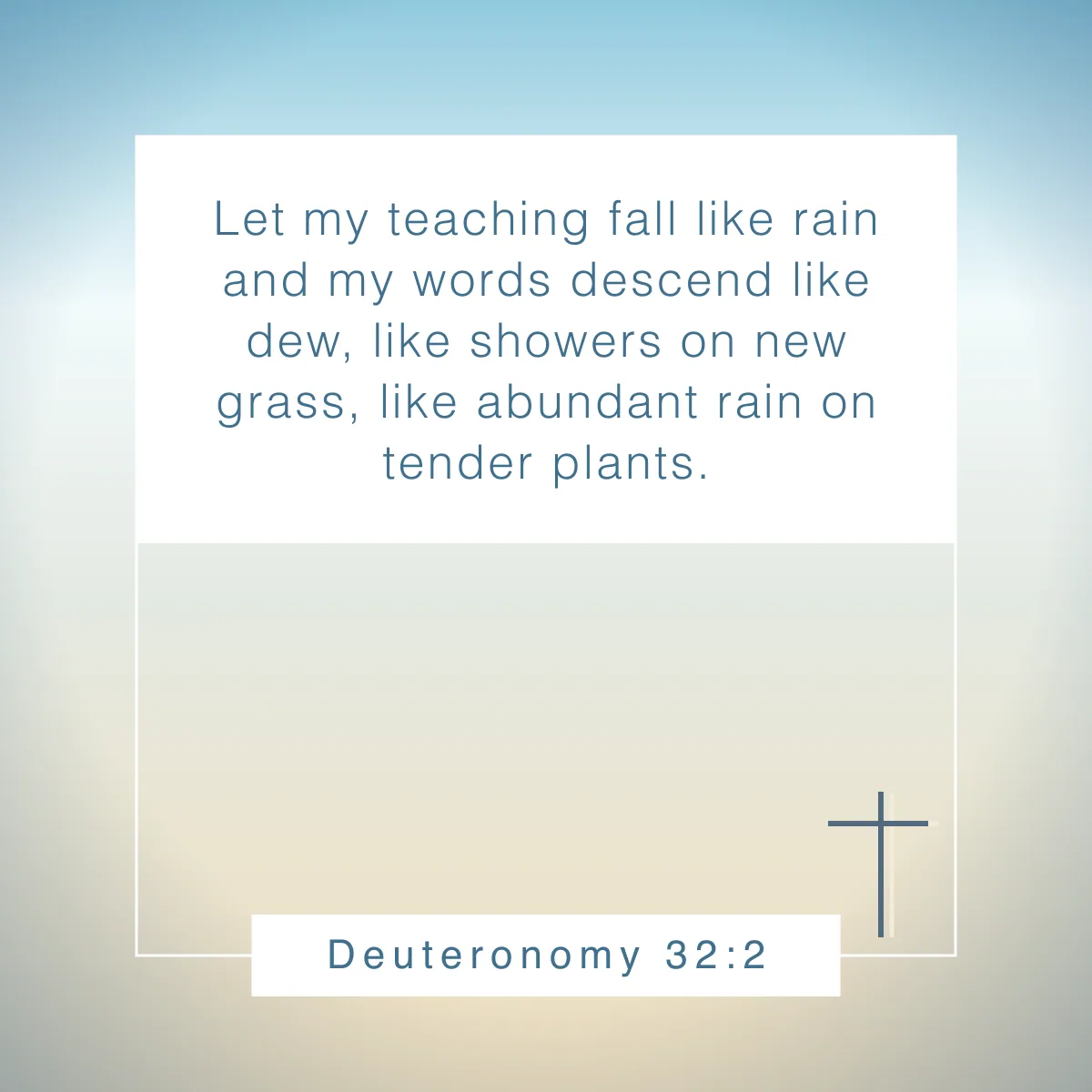 Deuteronomy 32:2 Bible verse about spring