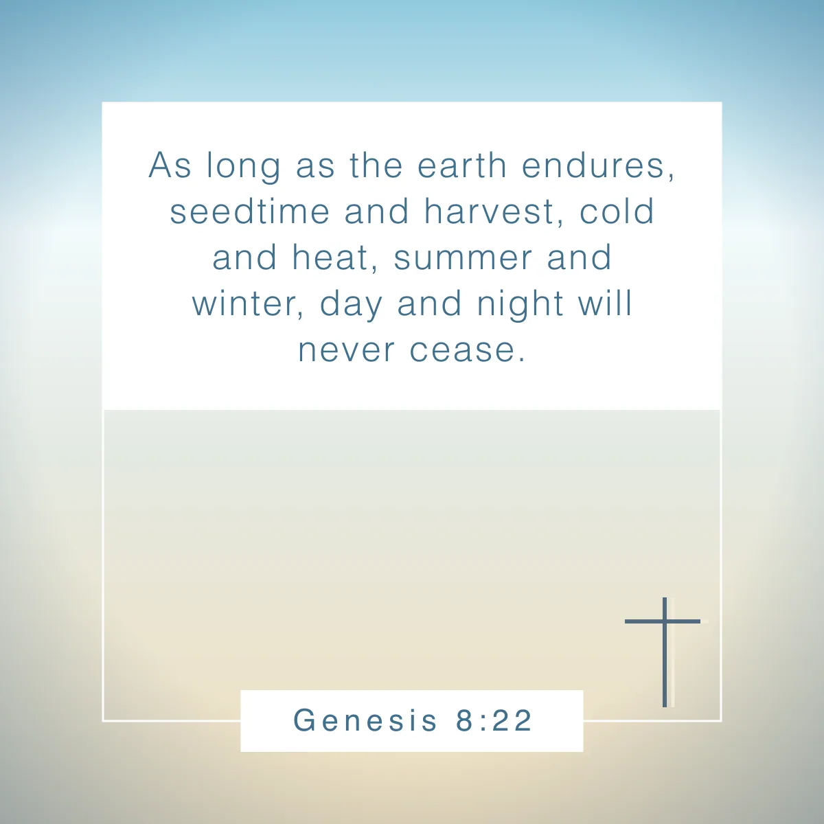Genesis 8:22 Bible verse about spring
