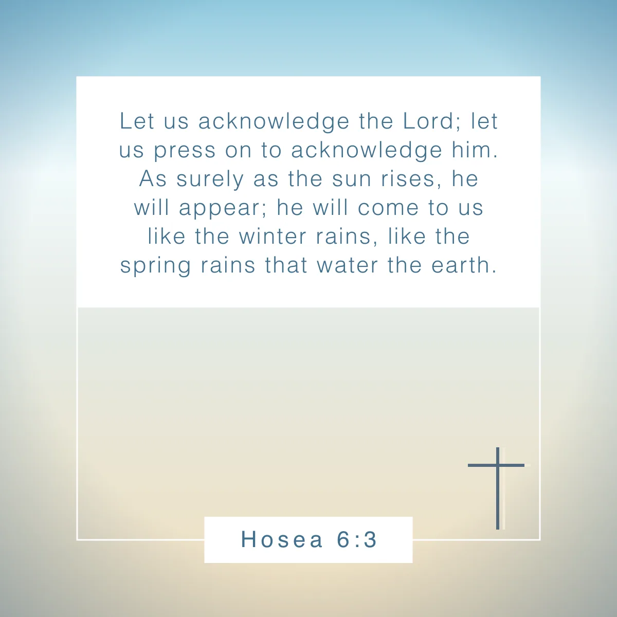 Hosea 6:3 Bible verse about spring