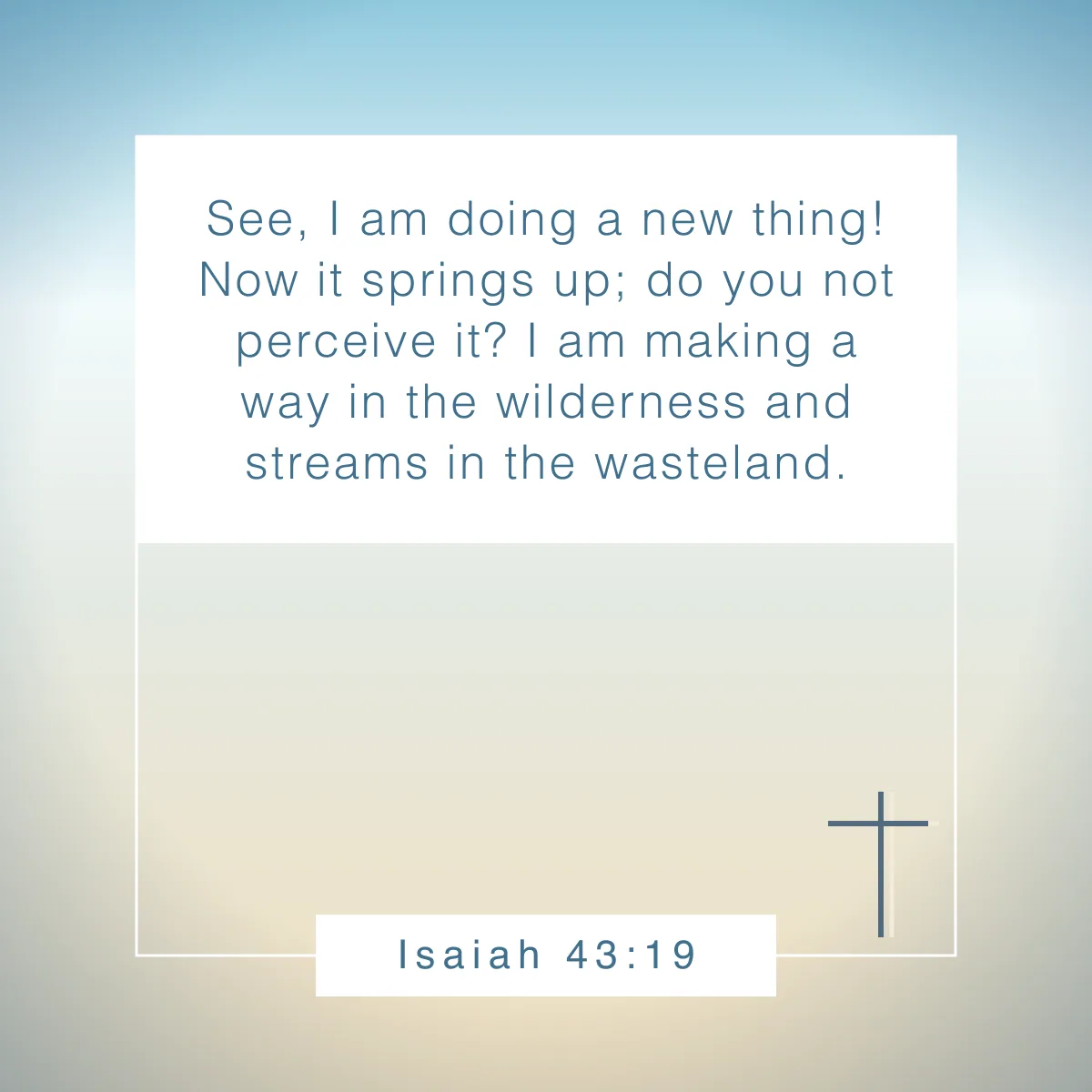 Isaiah 43:19 Bible verse about spring