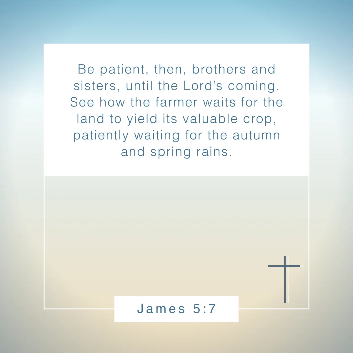 James 5:7 Bible verse about spring