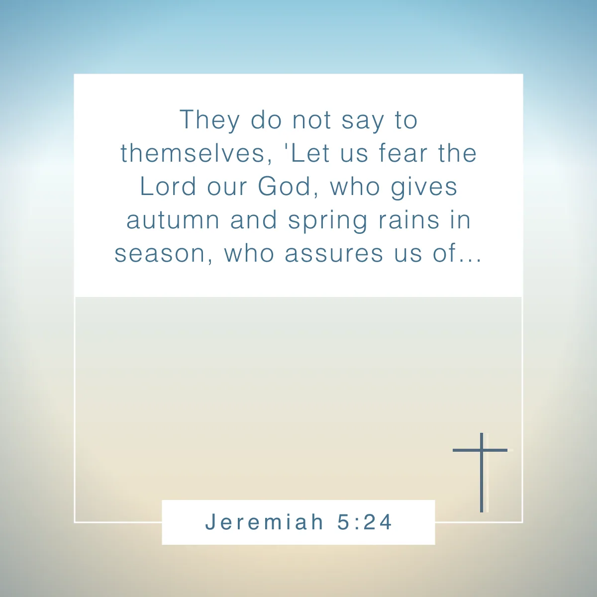 Jeremiah 5:24 Bible verse about spring