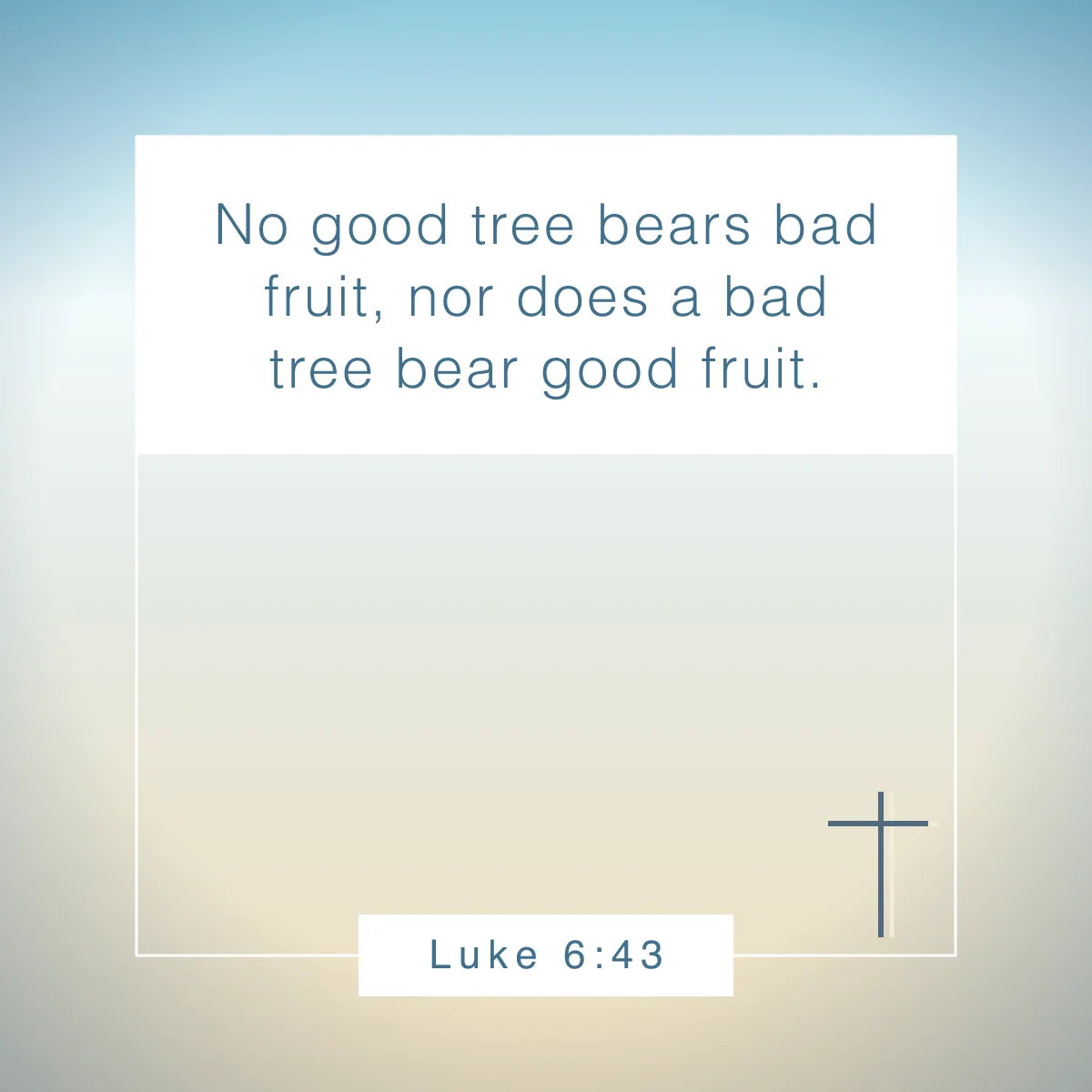 Luke 6:43 Bible verse about spring