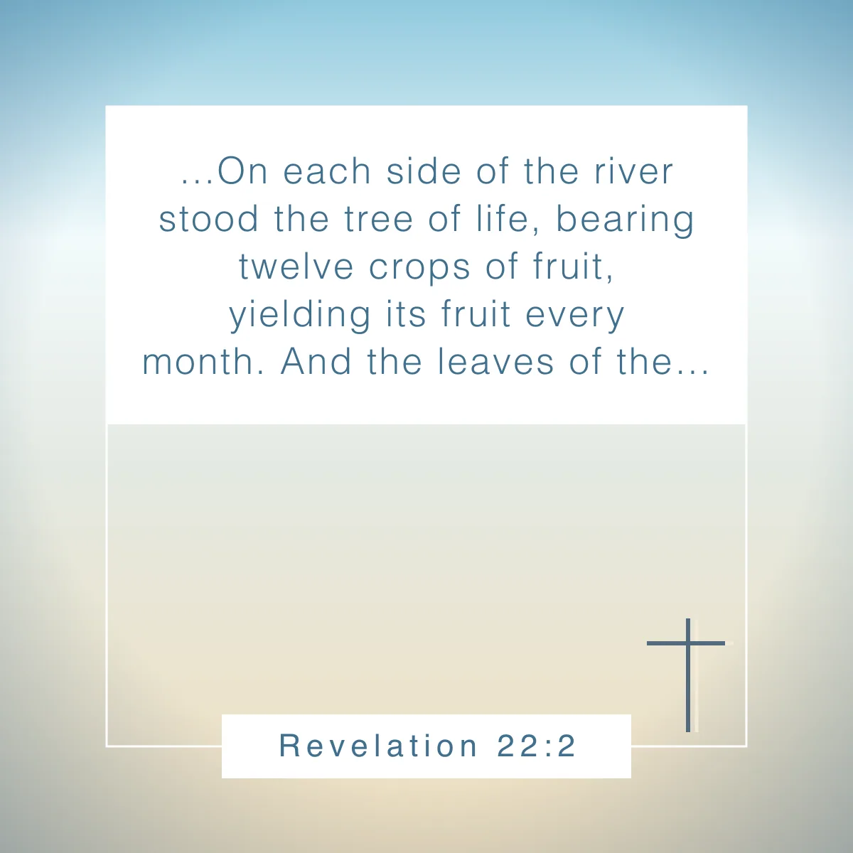 Revelation 22:2 Bible verse about spring