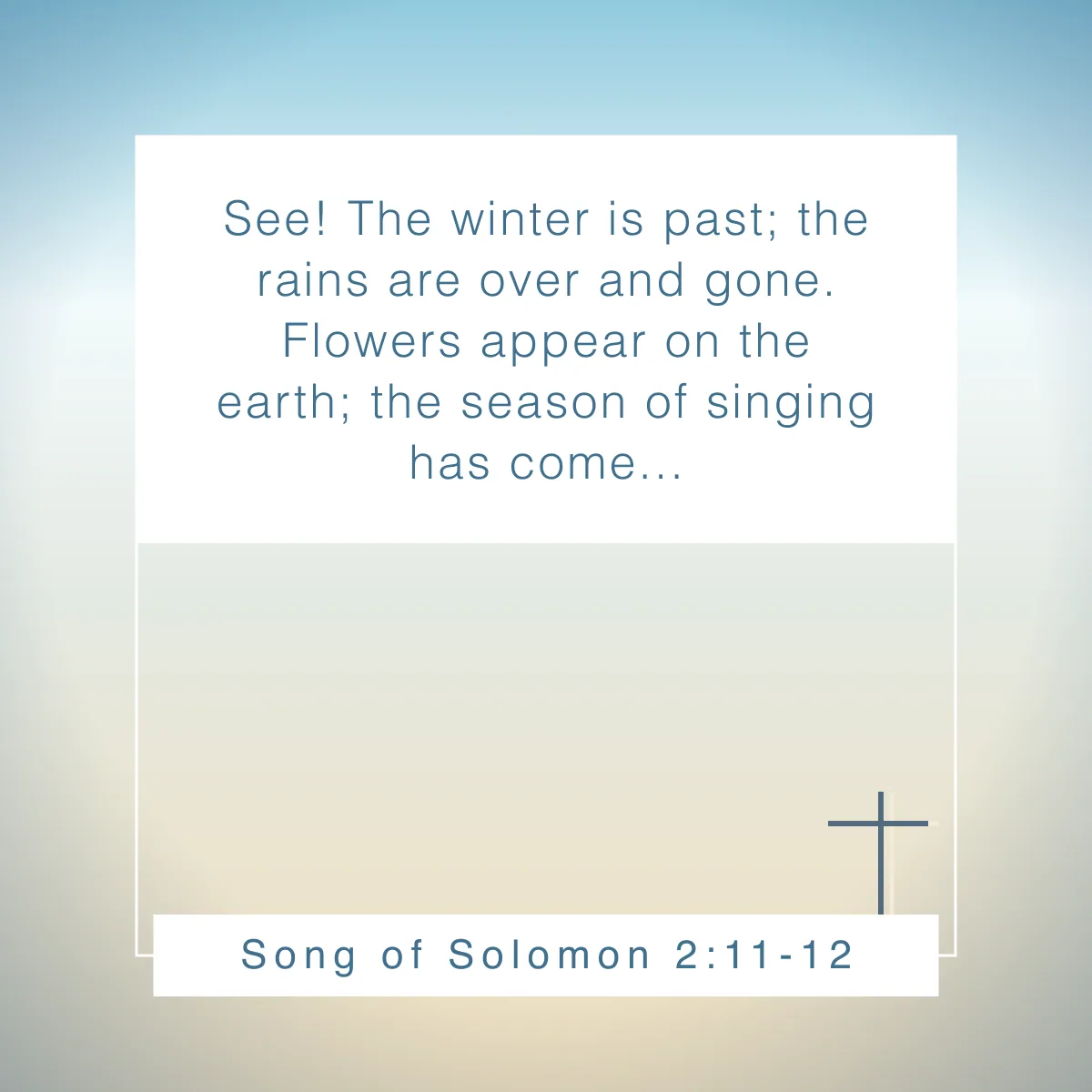 Song of Solomon 2:11-12 Bible verse about spring