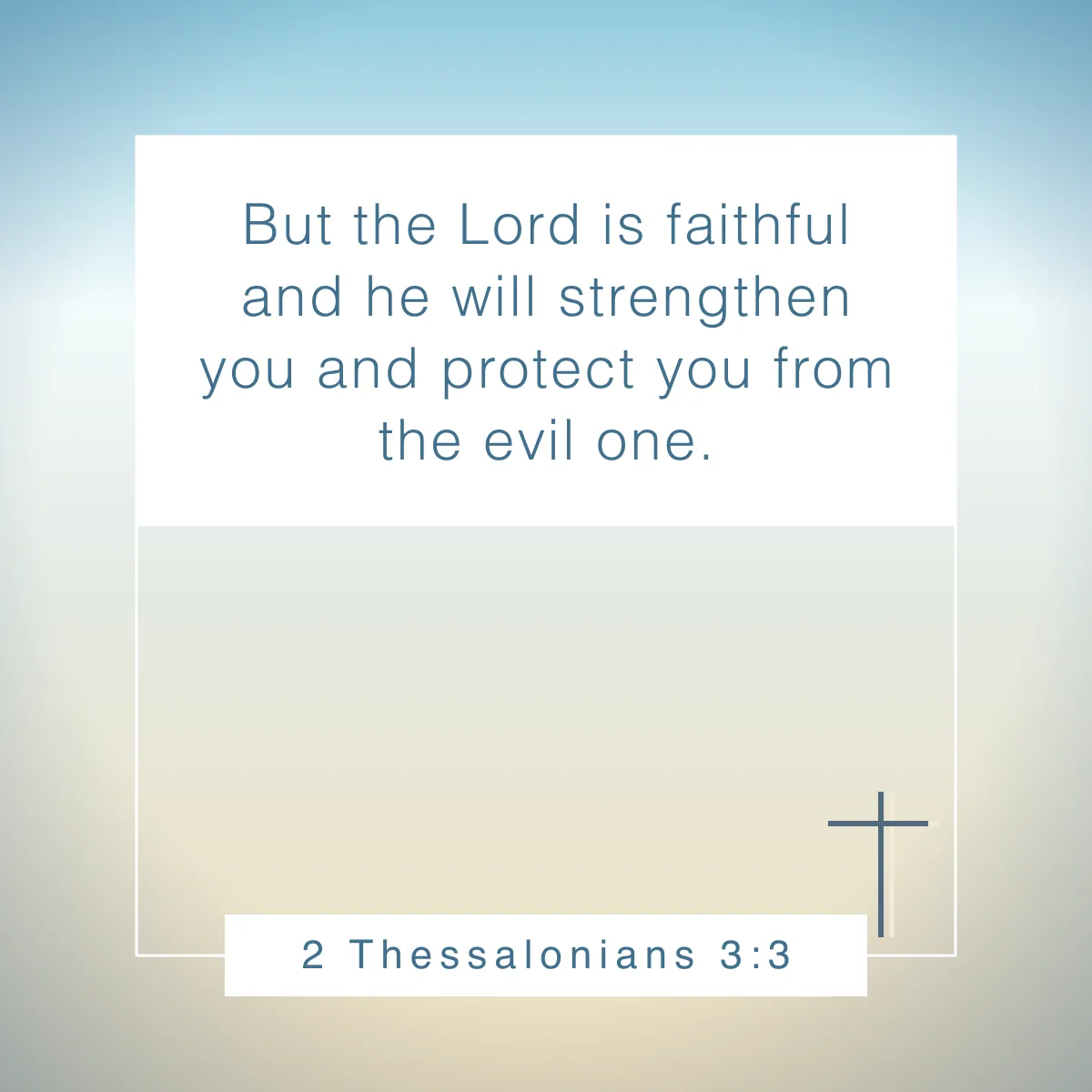 2 Thessalonians 3:3 Bible verse about stability