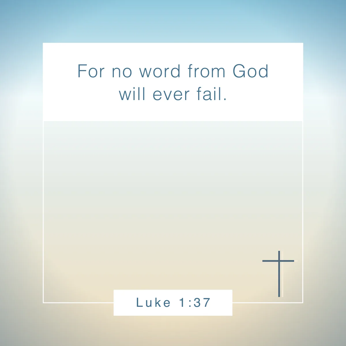 Luke 1:37 Bible verse about stepping out of your comfort zone