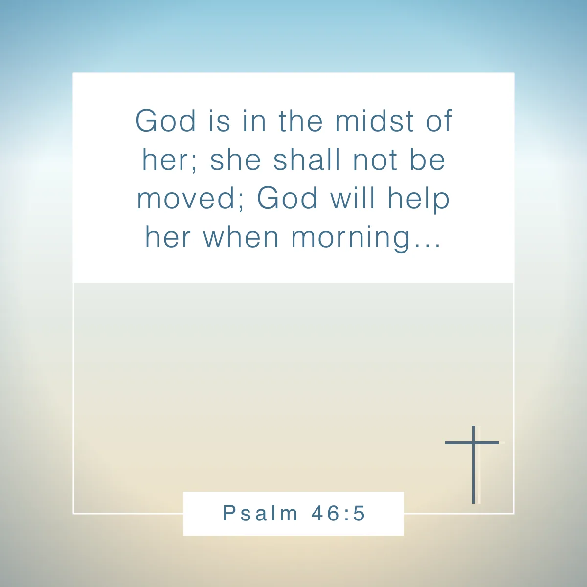Psalm 46:5 Bible verse about strength for women
