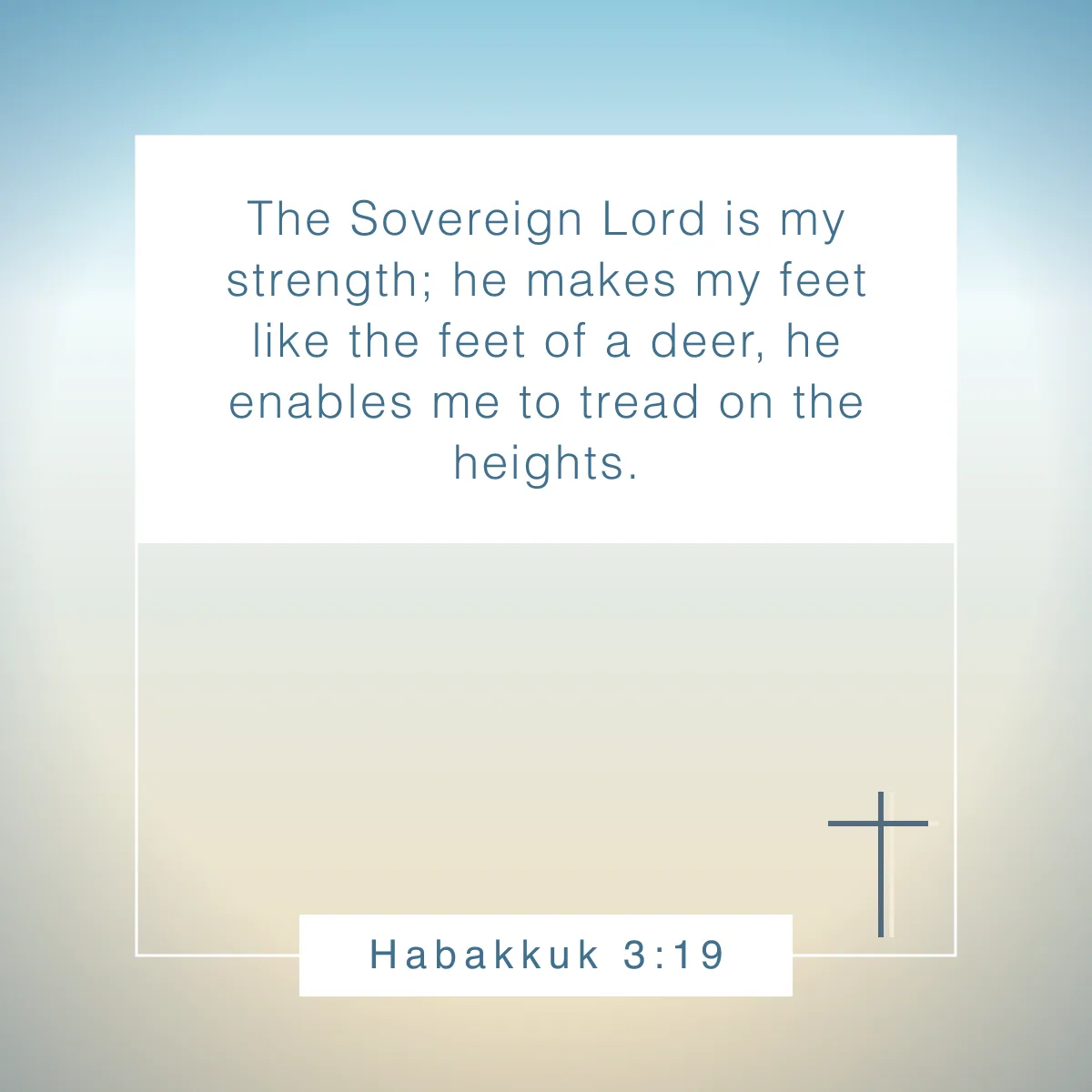 Habakkuk 3:19 Bible verse about strength