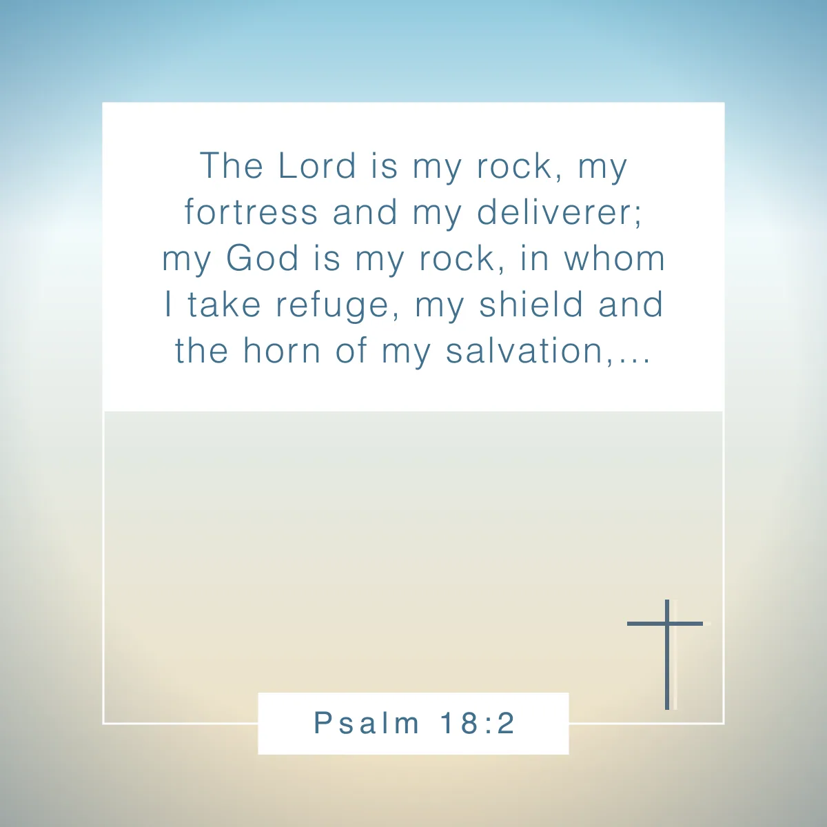 Psalm 18:2 Bible verse about strength