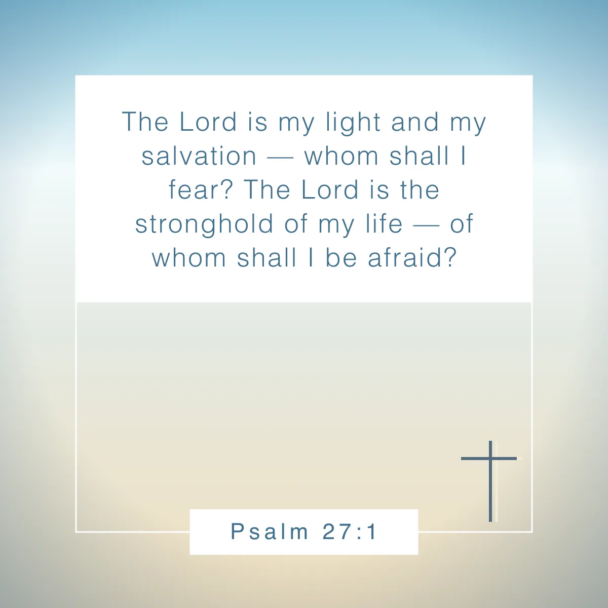 Psalm 27:1 Bible verse about strength