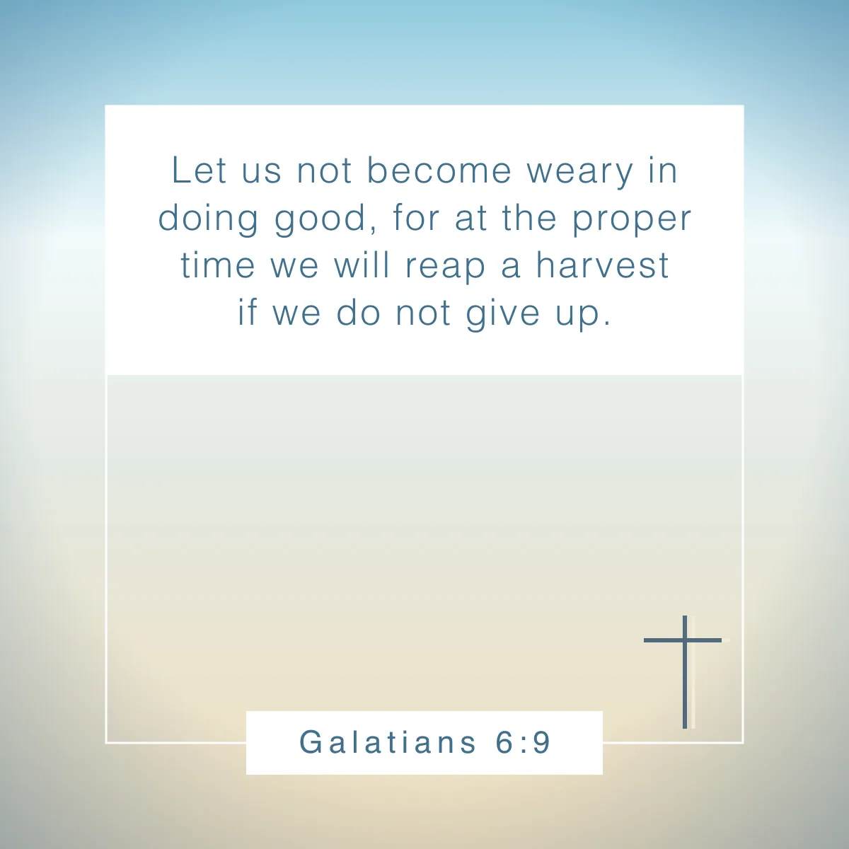 Galatians 6:9 Bible verse about success