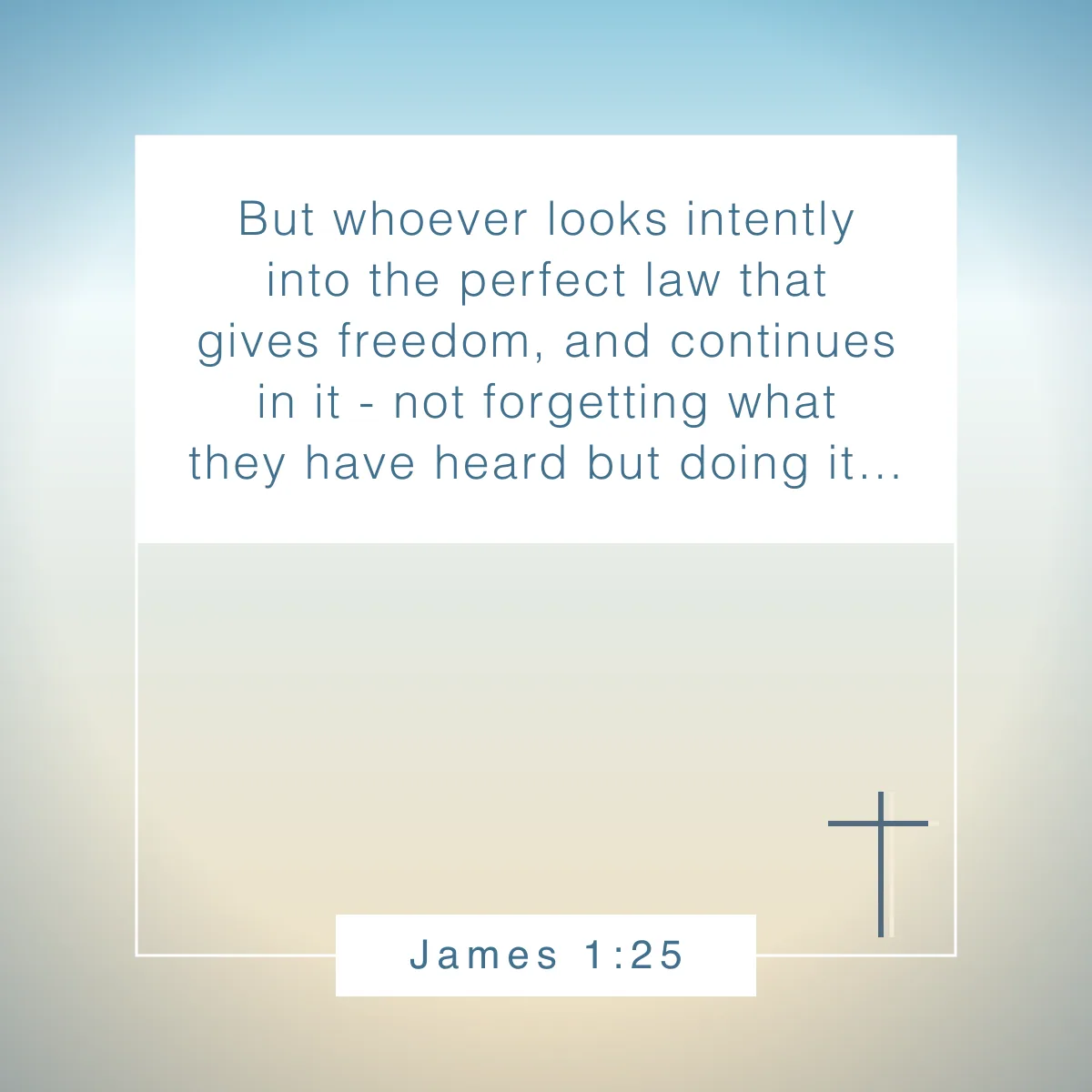 James 1:25 Bible verse about success