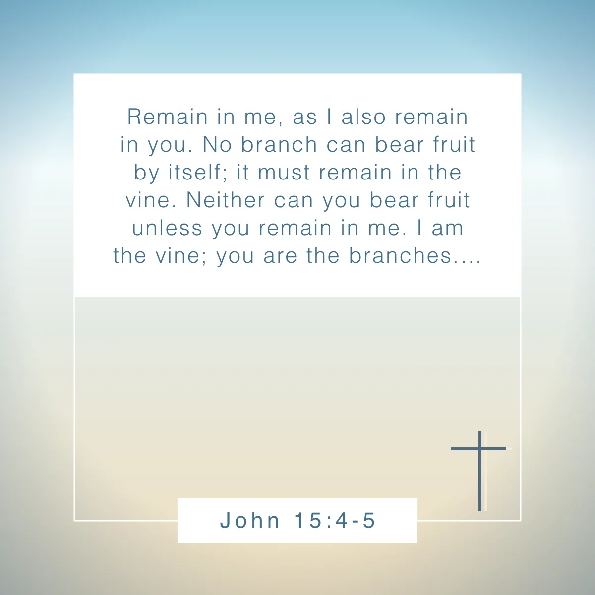 John 15:4-5 Bible verse about success