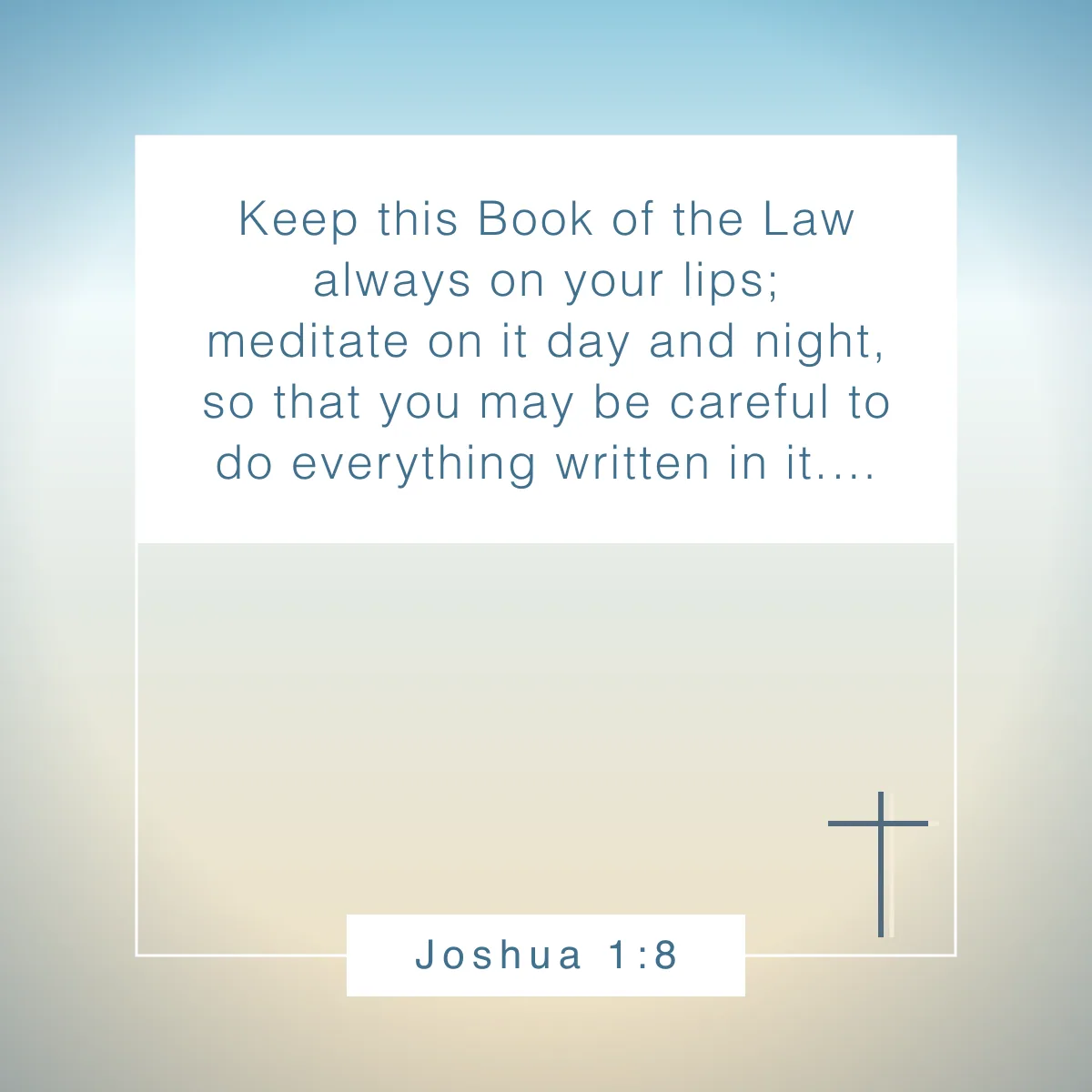 Joshua 1:8 Bible verse about success