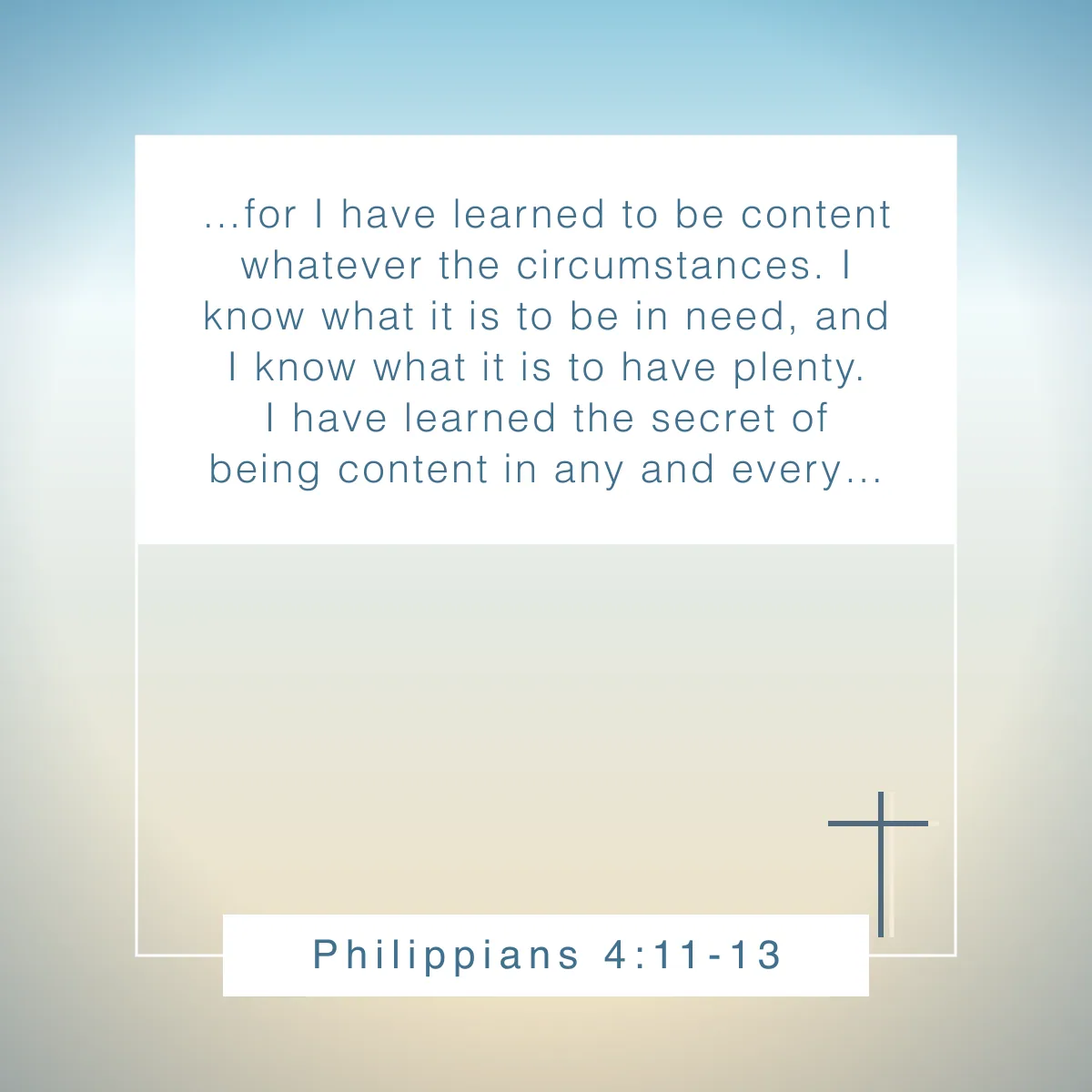 Philippians 4:11-13 Bible verse about success