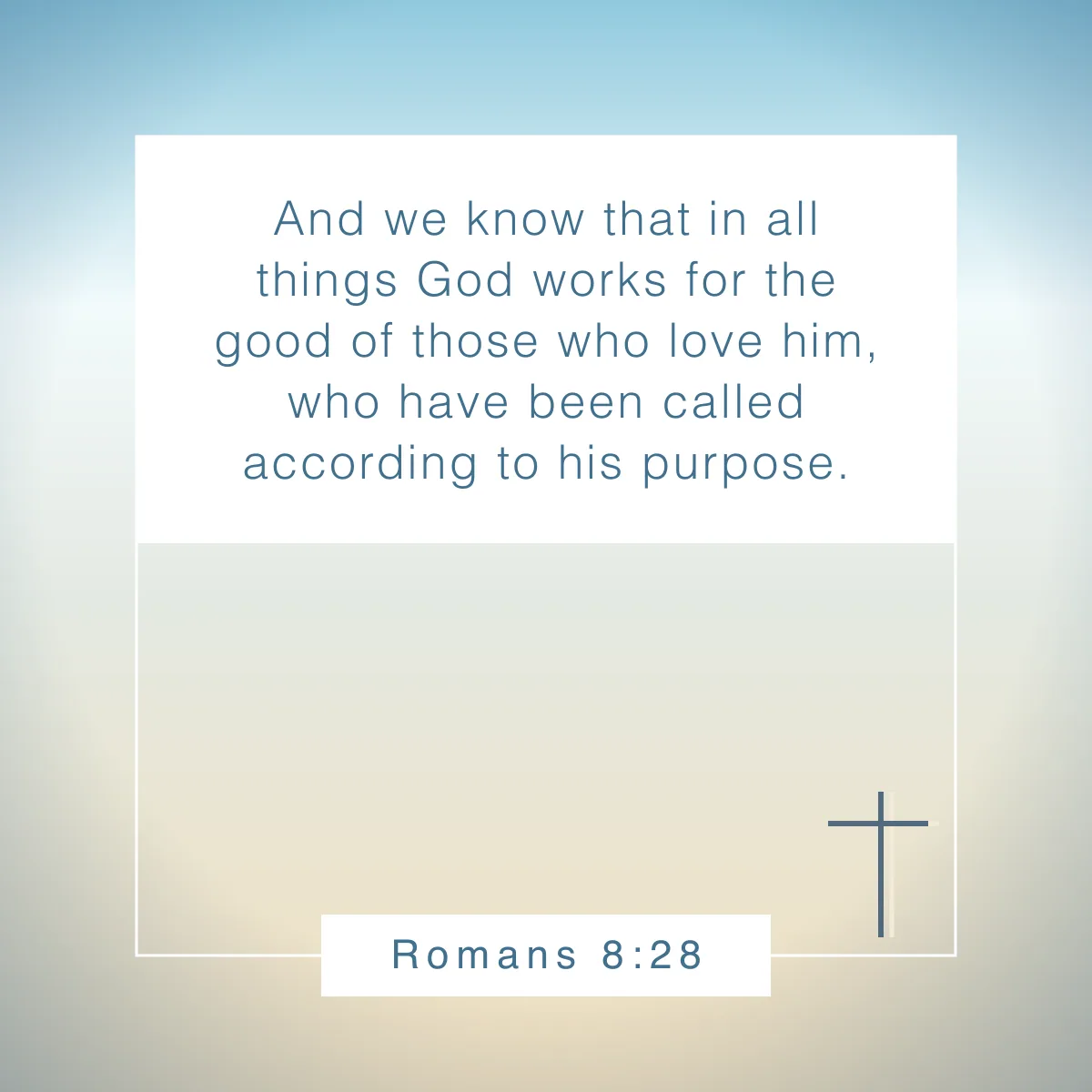 Romans 8:28 Bible verse about success