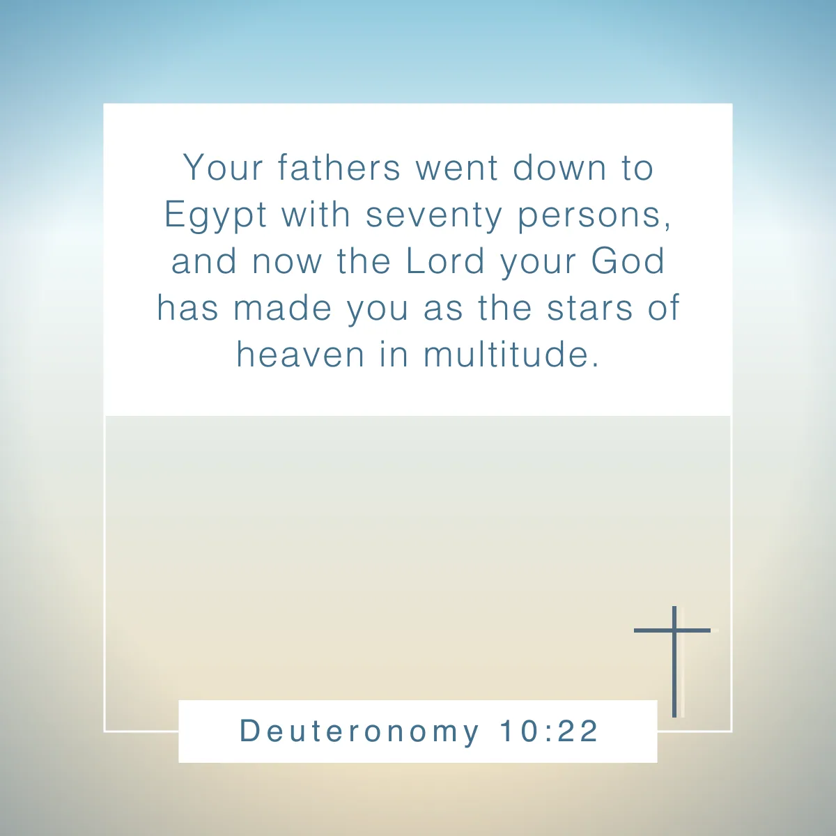 Deuteronomy 10:22 Bible verse about the stars