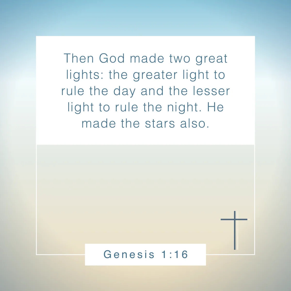 Genesis 1:16 Bible verse about the stars