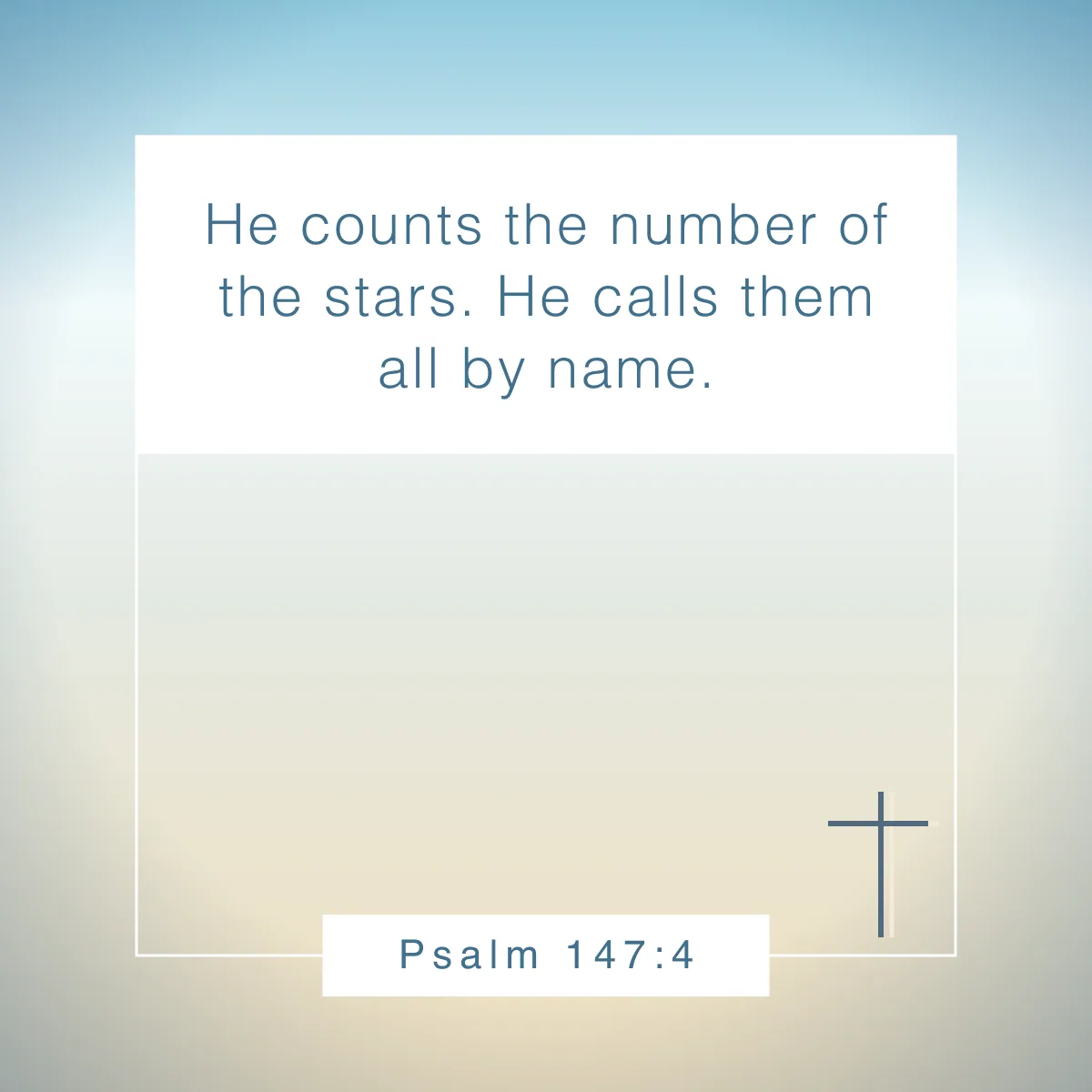 Psalm 147:4 Bible verse about the stars