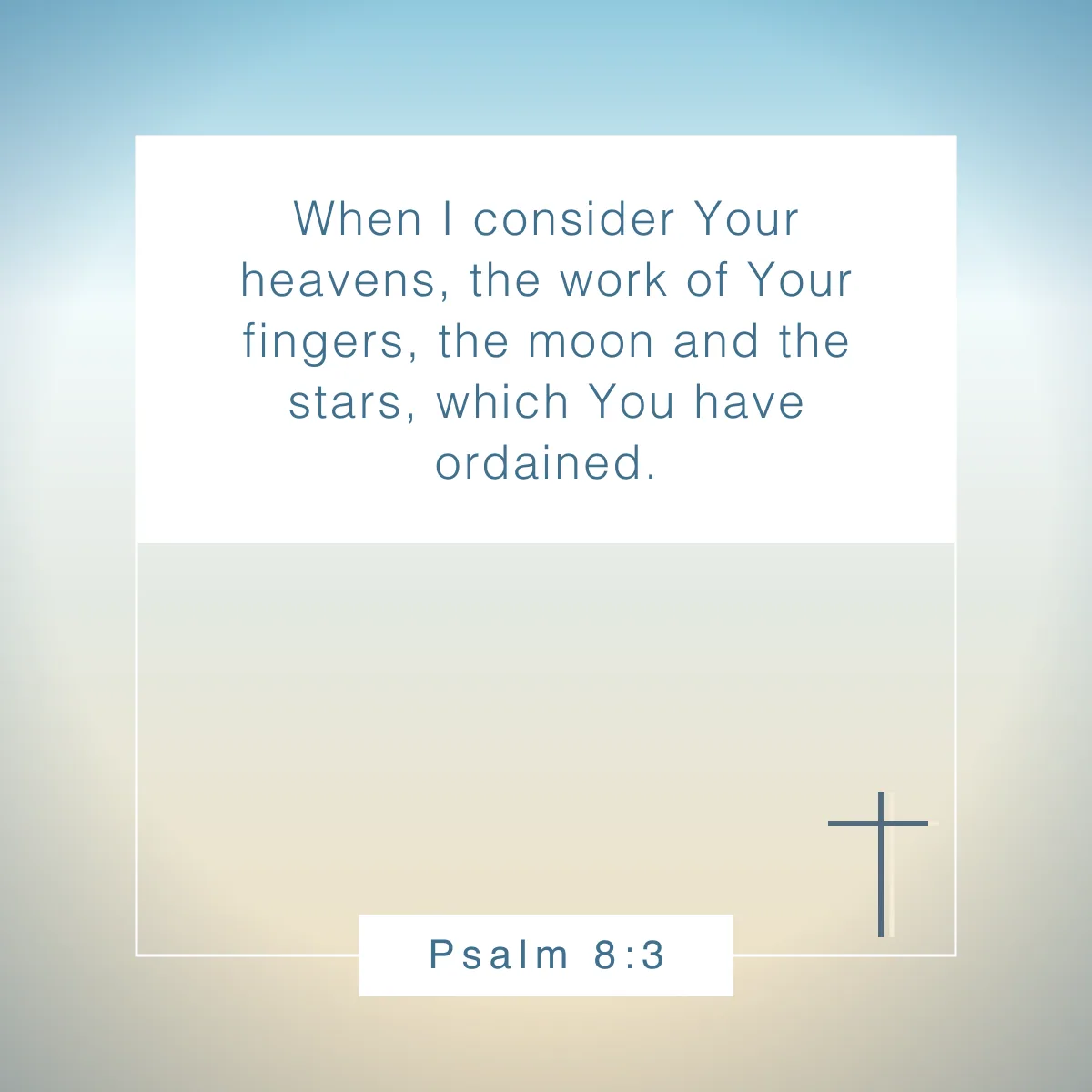 Psalm 8:3 Bible verse about the stars