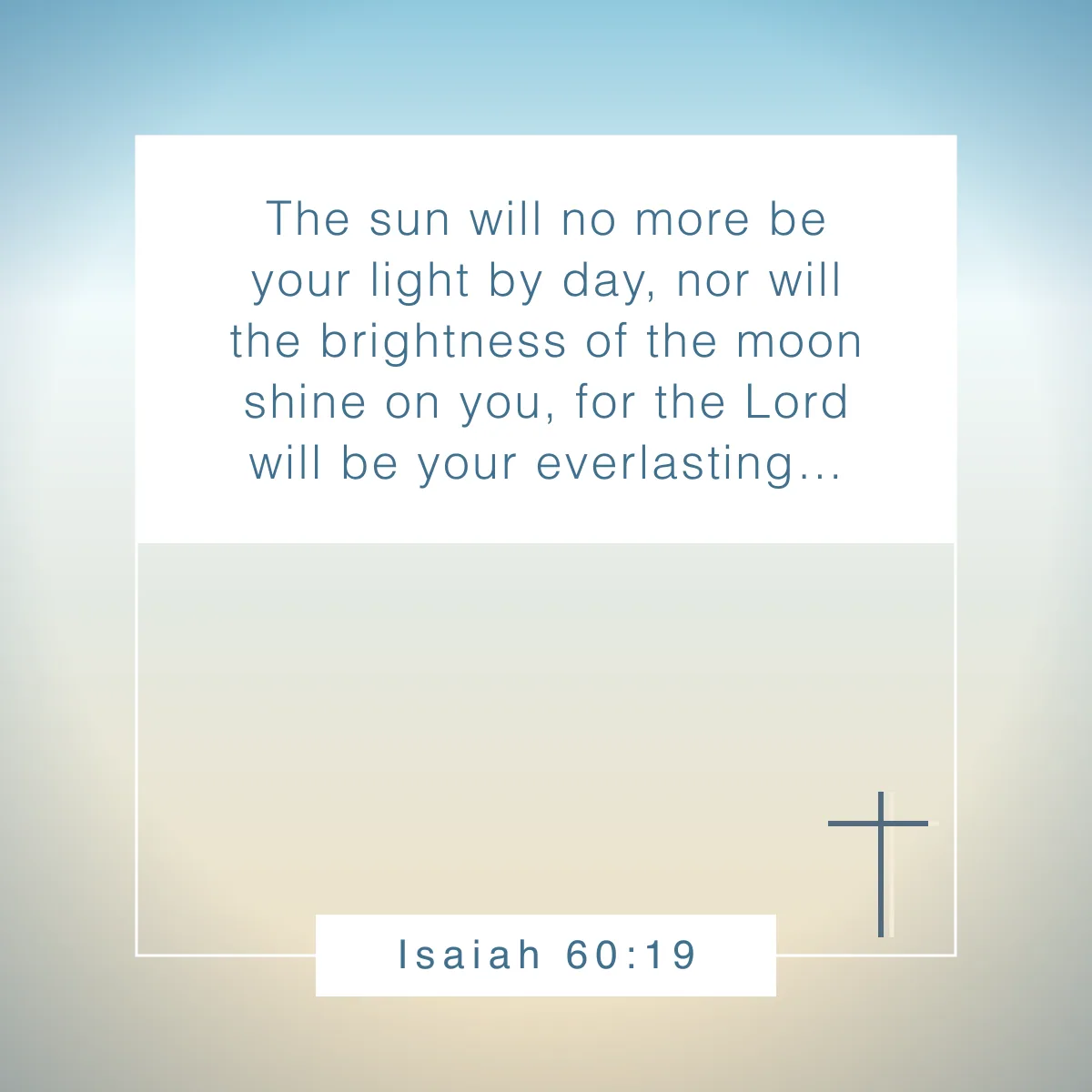 Isaiah 60:19 Bible verse about the sun