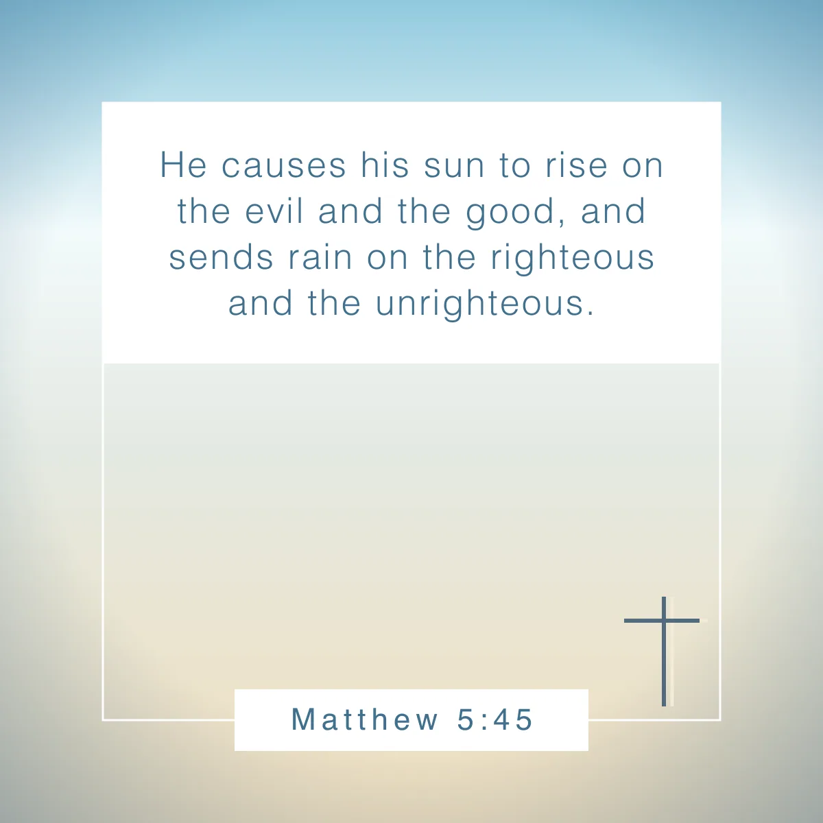 Matthew 5:45 Bible verse about the sun