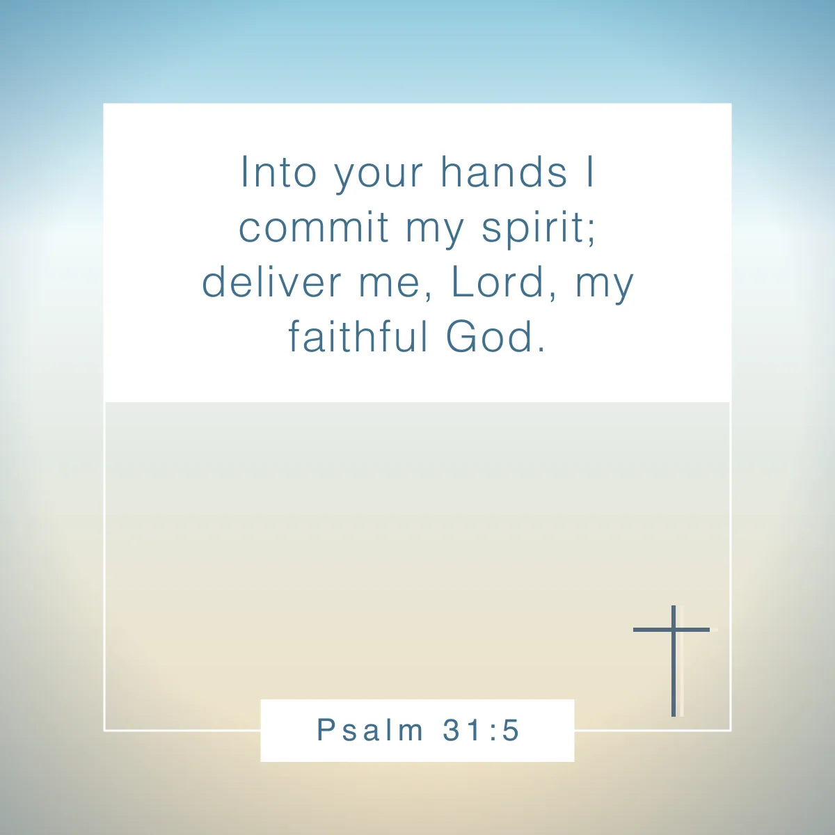 Psalm 31:5 Bible verse about time