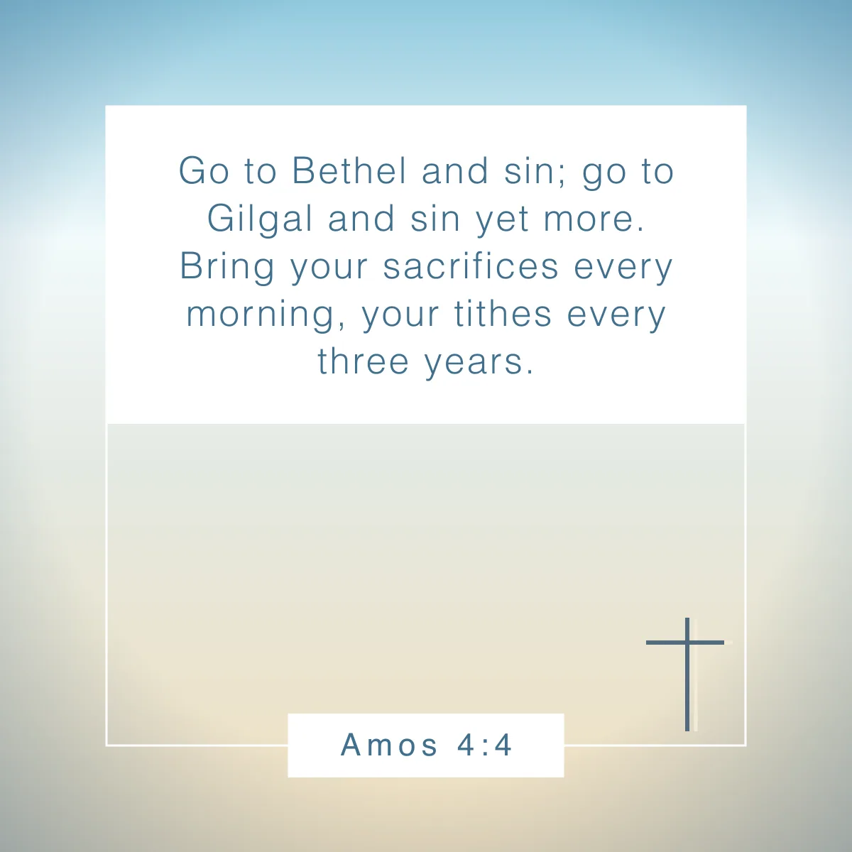 Amos 4:4 Bible verse about tithing