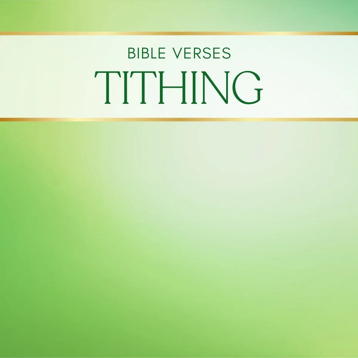 15 Bible Verses About Tithing