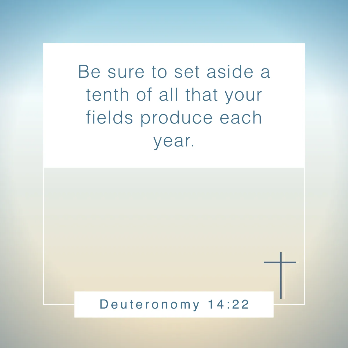 Deuteronomy 14:22 Bible verse about tithing