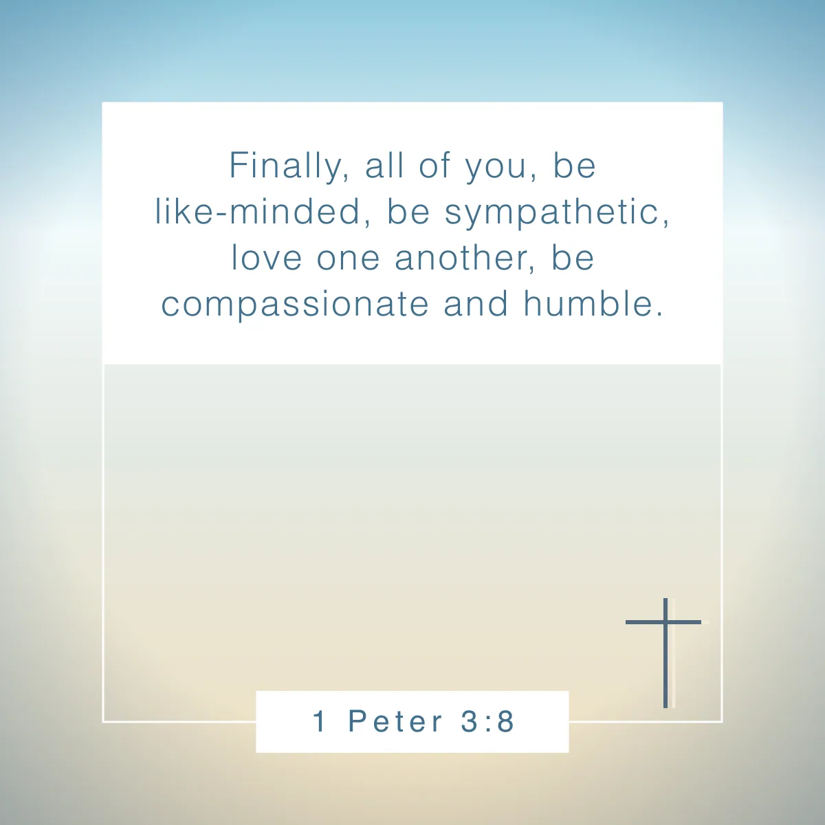 1 Peter 3:8 Bible verse about unity