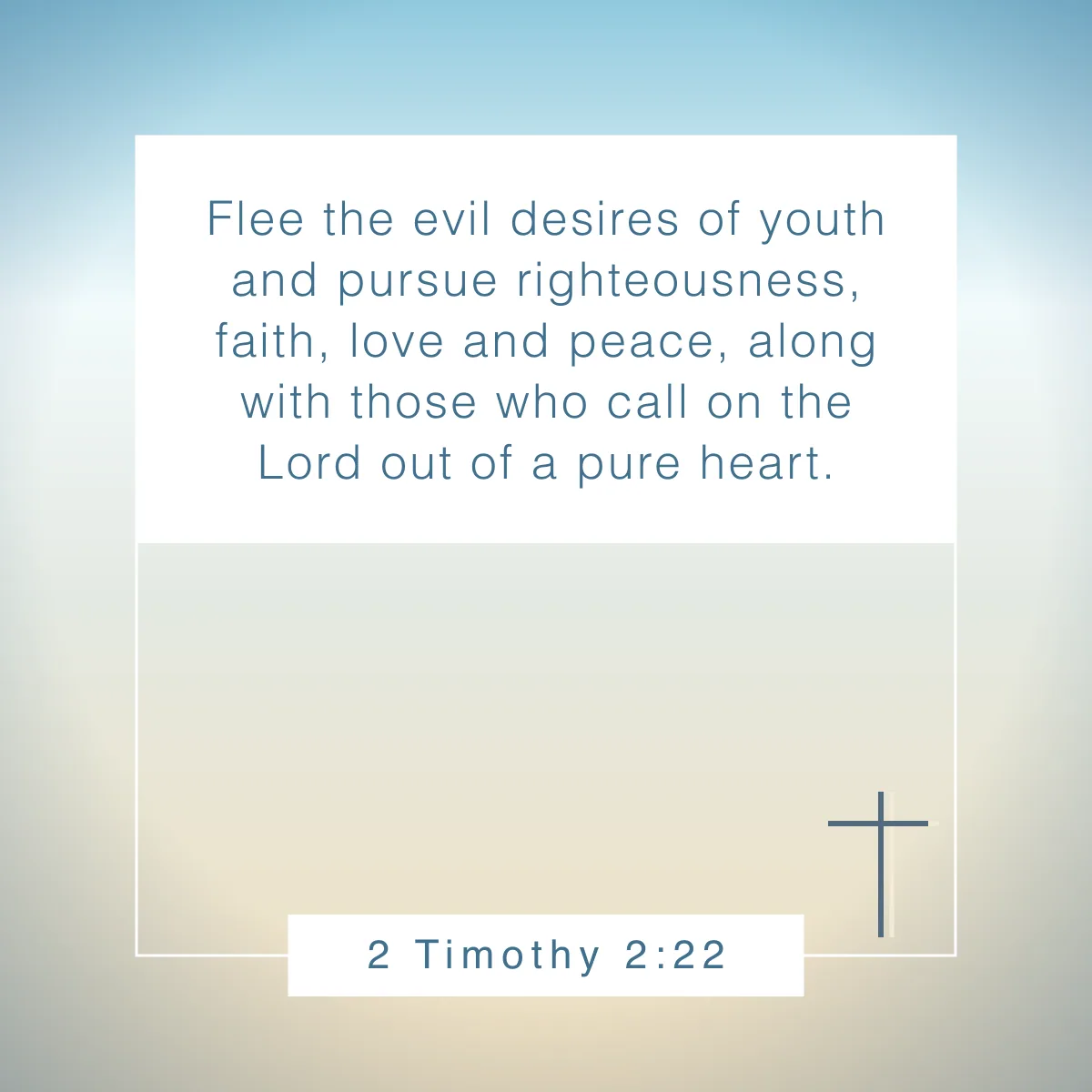 2 Timothy 2:22 Bible verse about unity
