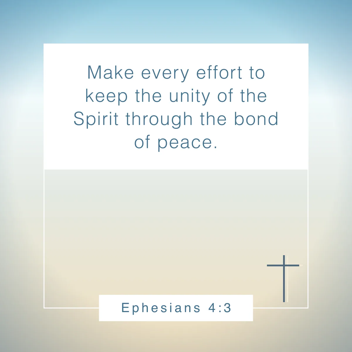 Ephesians 4:3 Bible verse about unity