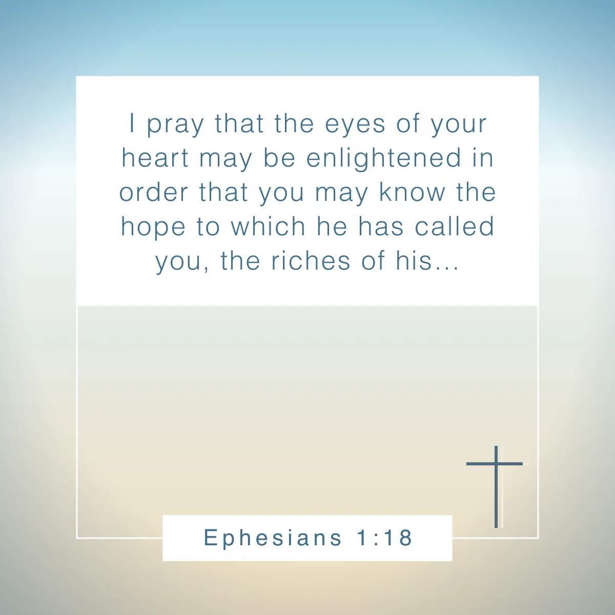Ephesians 1:18 Bible verse about vision that will inspire you
