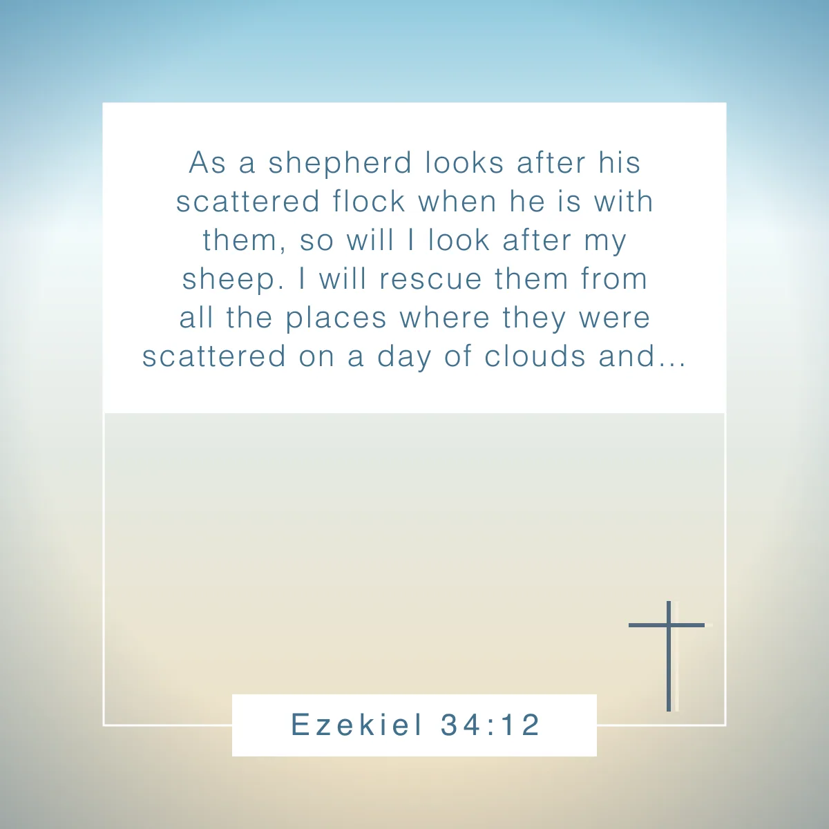Ezekiel 34:12 Bible verse about winter