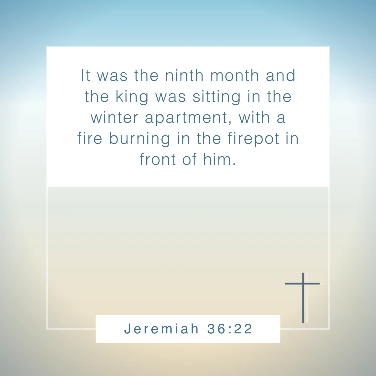 Jeremiah 36:22 Bible verse about winter