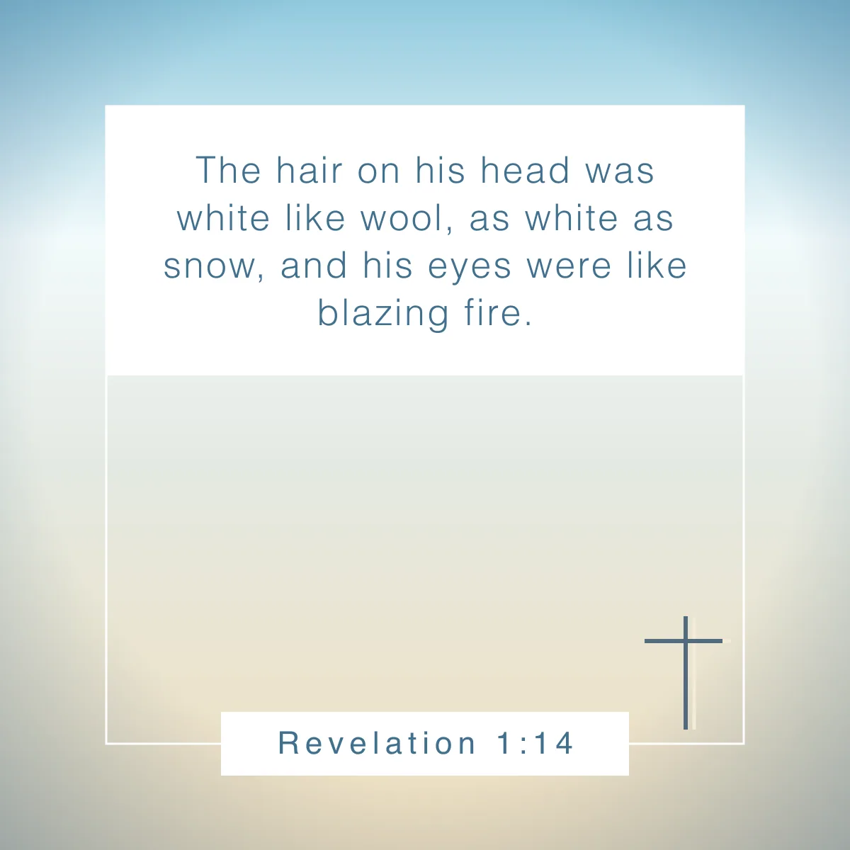 Revelation 1:14 Bible verse about winter