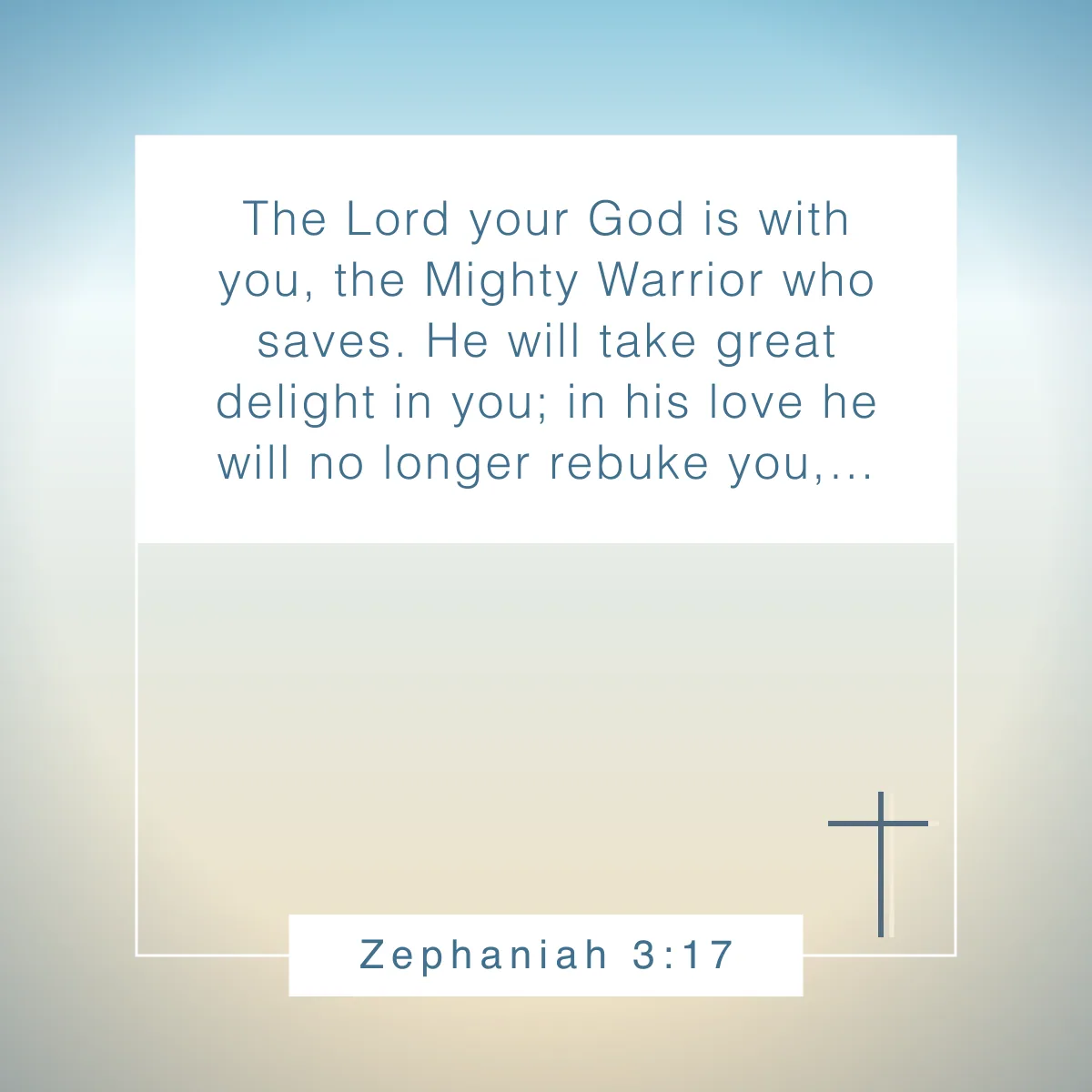 Zephaniah 3:17 Bible verse for authenticity