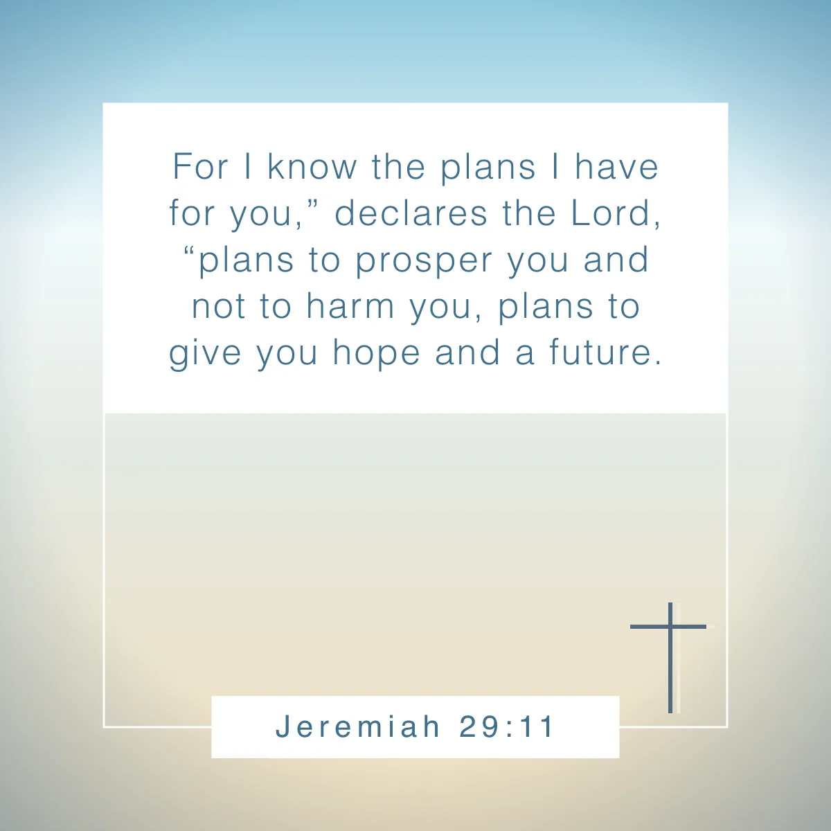 Jeremiah 29:11 Bible verse for encouragement in the workplace