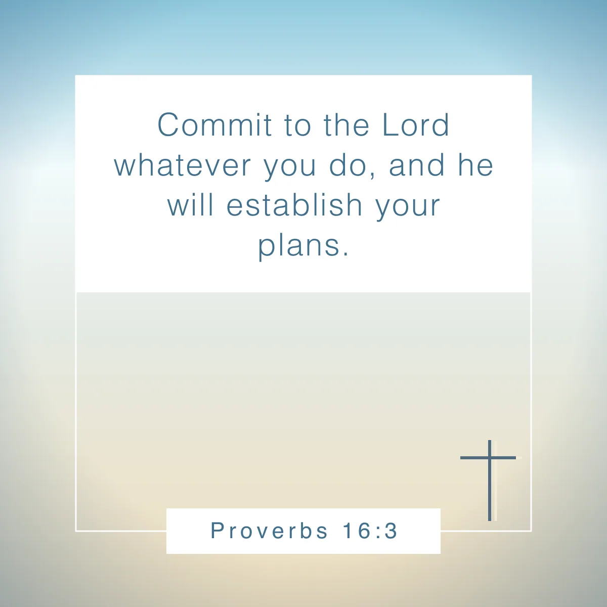 Proverbs 16:3 Bible verse for encouragement in the workplace